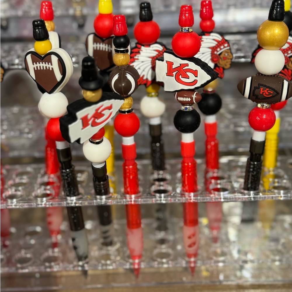 Kansas City Chiefs Beaded Pens